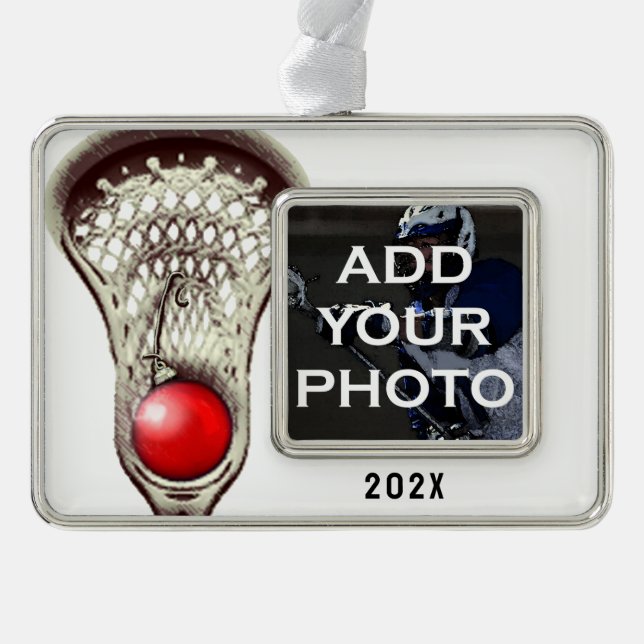 Adorno Coleccionable personalizado de lacrosse (Anverso)