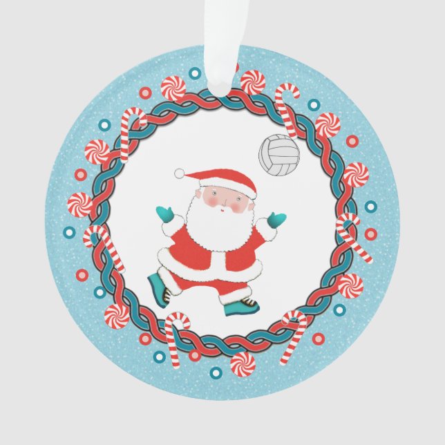 Adorno Colectivo de Navidades de voleibol (Anverso)