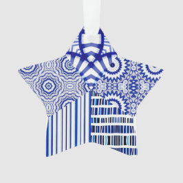 ADORNO COLLAGE BLUE STAR