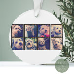 Adorno Collage de fotos personalizado con fotos cuadradas<br><div class="desc">Usa tus fotos o fotos favoritas para hacer un toque divertido para compartir con tus amigos.</div>