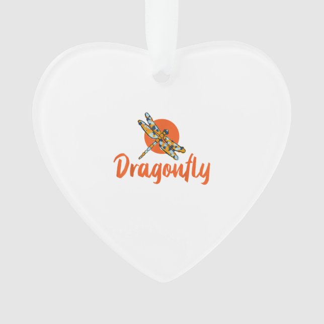 Adorno Colorful Dragonfly - Comic Style Dragonfly T-Shirt (Anverso)