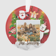 Coloridos Navidades Personalizado Santa Photo Add 