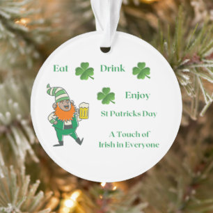 Adorno Coma, bebe, disfruta del feliz día de San Patricio
