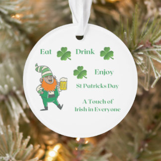 Adorno Coma, bebe, disfruta del feliz día de San Patricio