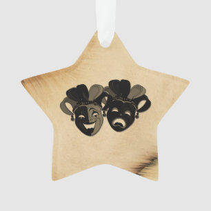 Adorno Comedia rústica y diseño de teatro de tragedia