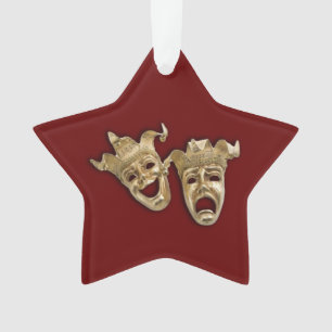 Adorno Comedia y teatro de tragedia enmascara a Maroon