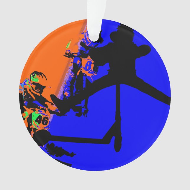 Adorno Comin' Through - Motox and Scooter Ornament (Anverso)