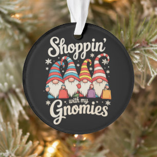 Adorno Compras de Navidad con mis Gnomies Gnome Xmas
