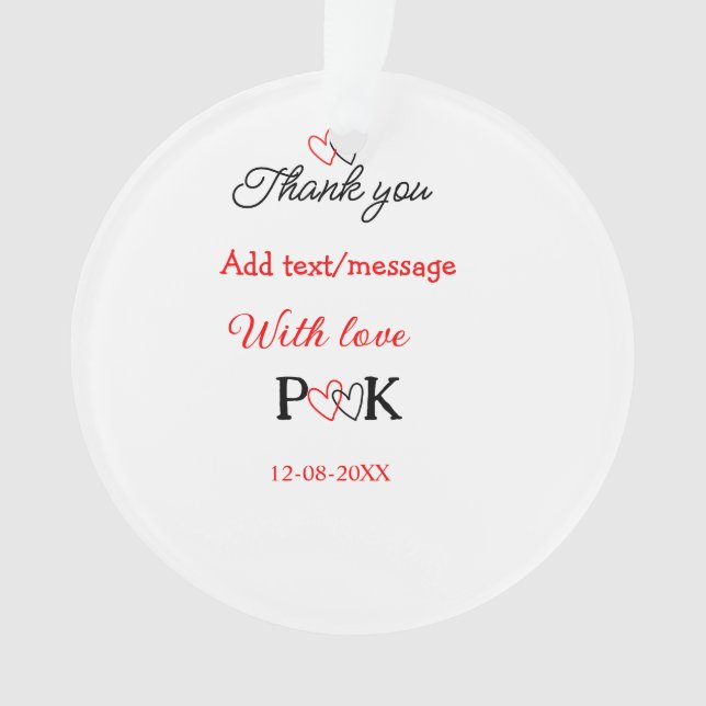 Adorno Con amor agregar letra del nombre de la pareja gra (Anverso)