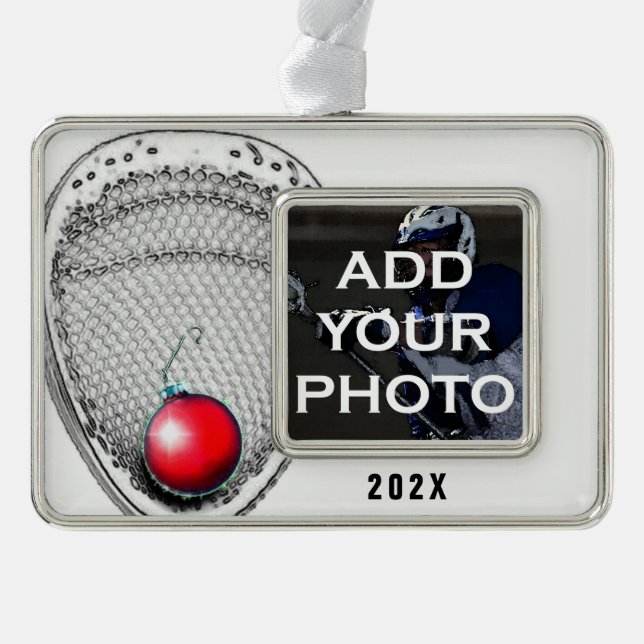 Adorno Con Marco Colectivo Lacrosse Goalie (Anverso)