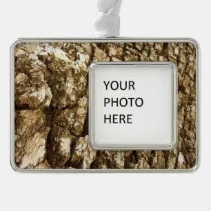 Adorno Con Marco Diseño texturizado natural de la barra de árbol II