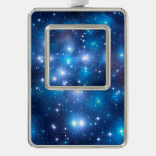 Adorno Con Marco Estrellas del Universo Azul + tus ideas