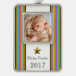 Adorno Con Marco HAMbyWG - Ornamento - Rayas brillantes