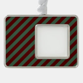 Adorno Con Marco Navidades Stripes