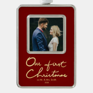 Adorno Con Marco Nuestra foto indicada con letras de la primera