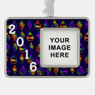 Adorno Con Marco Ornamentos Trippy