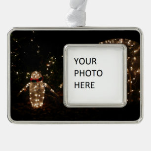 Adorno Con Marco Pantalla de luz de feriado de pingüinos