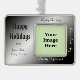 Adorno Con Marco Vacaciones, Navidades, Año Nuevo, paz, alegría, am