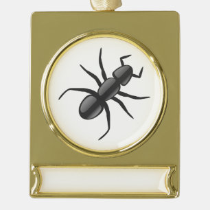 Adorno Con Rótulo Dorado Ant