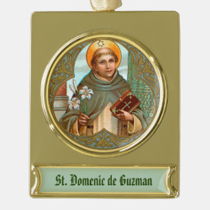 Adorno Con Rótulo Dorado Dominic de Guzman (BK 07)