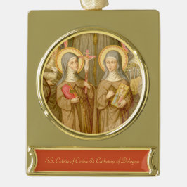 Adorno Con Rótulo Dorado Dos pobres santos de la batuta (SAU 027)