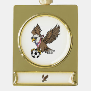 Adorno Con Rótulo Dorado Gafas de sol águila de fútbol americano frescas vi