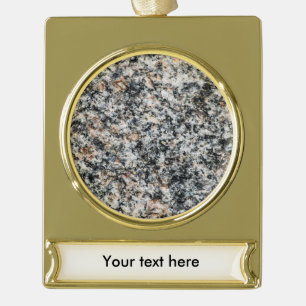 Adorno Con Rótulo Dorado Granito - Rock duro