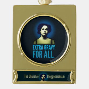 Adorno Con Rótulo Dorado Iglesia del ornamento de Bloggessianism