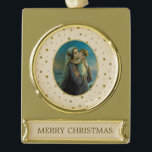 Adorno Con Rótulo Dorado La Virgen María y el Niño Jesús en el fondo estrel<br><div class="desc">Hermosa representación de la Virgen María y el Niño Jesús en el fondo estrellado. Diseño perfecto para los navidades de tarjetas,  prendas de vestir,  decoración del hogar,  accesorios y regalos. Ideal para los amantes del arte espiritual,  la tradición católica. ¡Debes saber que tienes una foto!</div>