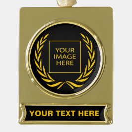 Adorno Con Rótulo Dorado Leyenda de oro personal