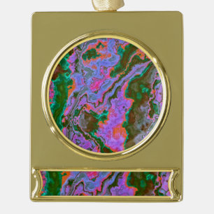 Adorno Con Rótulo Dorado Marble agrio