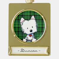 Ornamento personalizado de KiniArt Westie