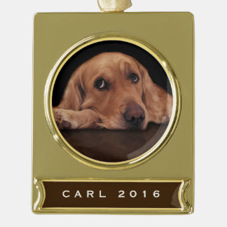 Adorno Con Rótulo Dorado ¡Ornamento personalizado DIY - cree sus los