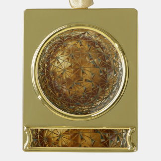 Adorno Con Rótulo Dorado oro