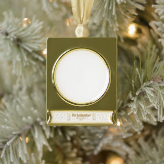 Adorno Con Rótulo Dorado Personalizable de hadas de oro La padrina