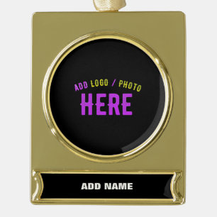 ADORNO CON RÓTULO DORADO PERSONALIZABLE MODERNO ESTILO NEGRO VERIFICADO MAR