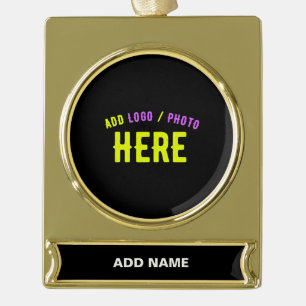 ADORNO CON RÓTULO DORADO PERSONALIZABLE MODERNO ESTILO NEGRO VERIFICADO MAR
