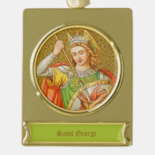 Adorno Con Rótulo Dorado San Jorge (SNV 13)