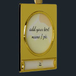 Adorno Con Rótulo Dorado simple mínimo añadir su nombre boda de dama de hon<br><div class="desc">diseño</div>