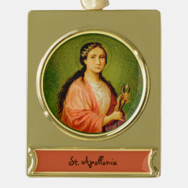 Adorno Con Rótulo Dorado St. Apollonia (BLA 001)