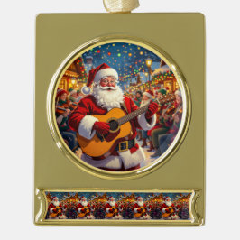 Adorno Con Rótulo Dorado „Weihnachtliche Harmonie“