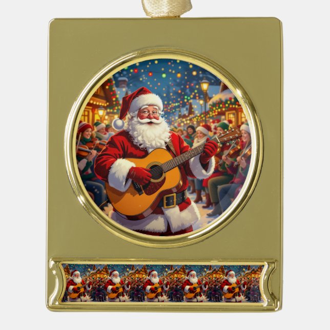 Adorno Con Rótulo Dorado „Weihnachtliche Harmonie“ (Anverso)