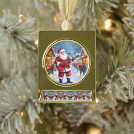 Adorno Con Rótulo Dorado „Weihnachtliche Harmonie“