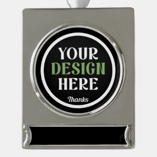 ADORNO CON RÓTULO PLATEADO