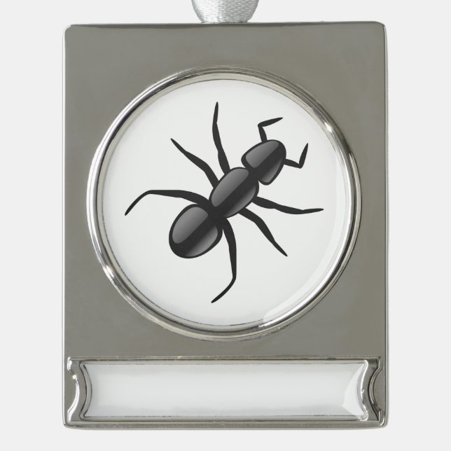 Adorno Con Rótulo Plateado Ant (Anverso)