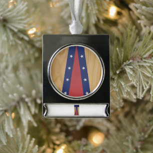 Adorno Con Rótulo Plateado Arte inspirado en Estados Unidos   Banderas, Jerse