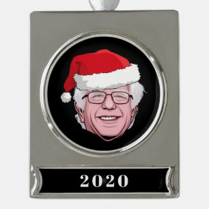 Adorno Con Rótulo Plateado BERNIE SANDERS Hannukah