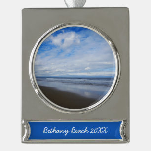 Adorno Con Rótulo Plateado Bethany Beach I