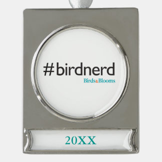 Adorno Con Rótulo Plateado #BirdNerd
