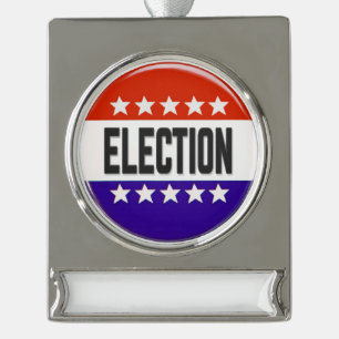 Adorno Con Rótulo Plateado botón Elección